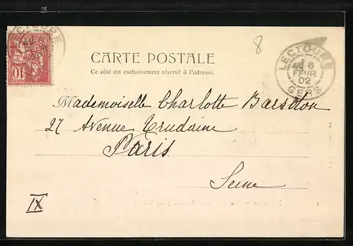 AK Lectoure, Vue de la Cathédrale