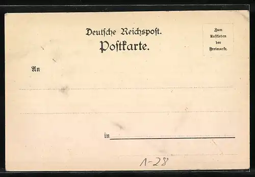 AK Friedrichsruh, Porträt von Otto von Bismarck