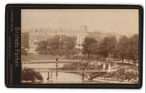 Fotografie E. V. Harboe, Kjobenhavn, Ansicht Kopenhagen, Blick auf Örsteds Parken