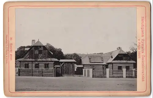 Fotografie L. J. Cechna. Prag, Ansicht Prag, Narodopisna Vystava Ceskolovansak 1895, Horacky grunt, Ausstellung