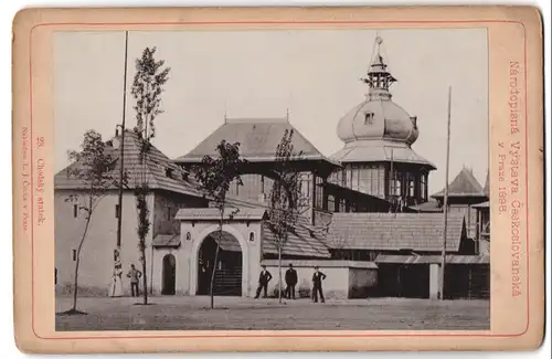 Fotografie L. J. Cechna. Prag, Ansicht Prag, Narodopisna Vystava Ceskolovansak 1895, Chodsky statek, Ausstellung