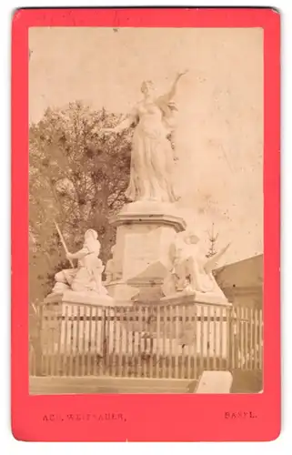 Fotografie Ach. Weitnauer, Basel, Ansicht Basel, das St. Jakobs Denkmal