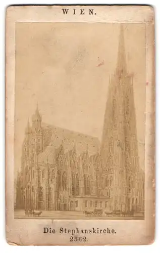 Fotografie unbekannter Fotograf, Ansicht Wien, Blick auf die Stephanskirche