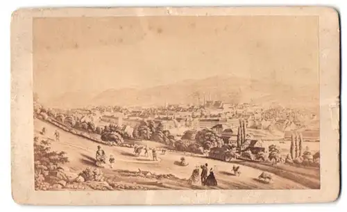 Fotografie H. & C., St. Gallen, Ansicht St. Gallen, Blick nach der Stadt