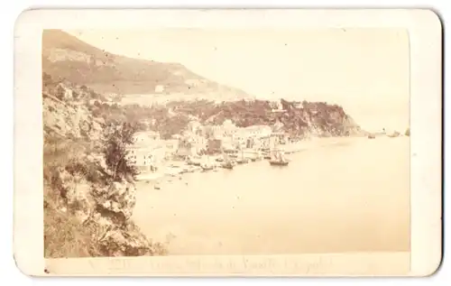 Fotografie Georges Sommer, Naples, Ansicht Amalfi, vitek Strada di Amalfi