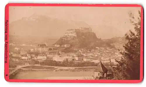 Fotografie Würthle & Spinnhirn, Salzburg, Ansicht Salzburg, Blick auf die Stadt vom Kapuzinerberg