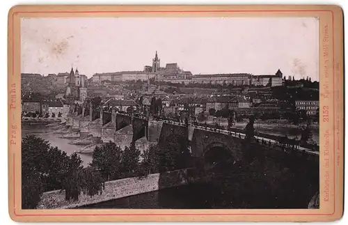 Fotografie Römmler & Jonas, Dresden, Ansicht Prag, die Karlsbrücke und Kleinseite