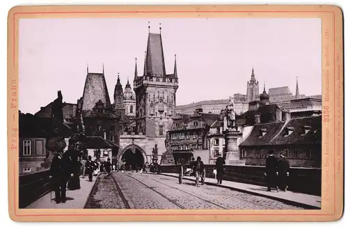 Fotografie Römmler & Jonas, Dresden, Ansicht Prag, die Kleinseitner Brückenthürme