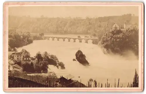 Fotografie Carl Koch, Schaffhausen, Ansicht Schaffhausen, Blick auf den Rheinfall