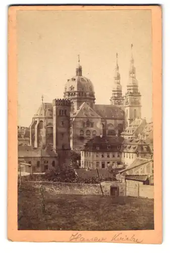 Fotografie F. Albert, Würzburg, Ansicht Würzburg, der Stift Haug