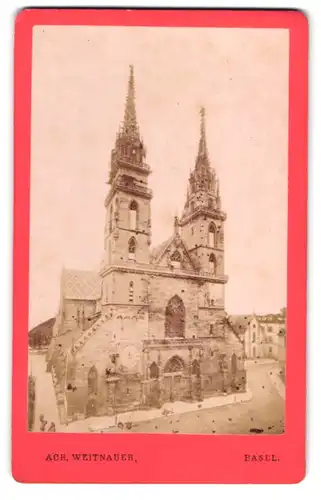 Fotografie Ach. Weitnauer, Basel, Ansicht Basel, Blick auf das Münster