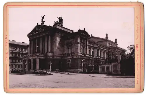 Fotografie Römmler & Jonas, Dresden, Ansicht Prag, das neue Deutsche Theater, Nove nemecke divaldo