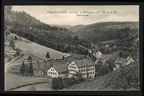 AK Freudenstadt, Christophstal aus der Vogelschau
