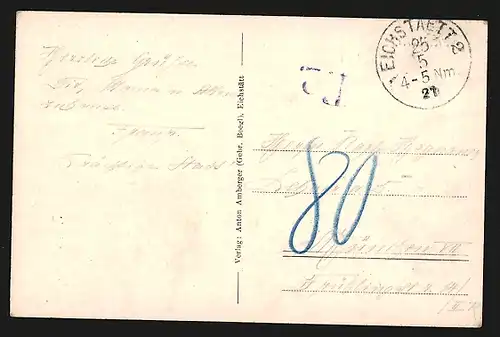 AK Eichstätt, Ortsansicht von oben