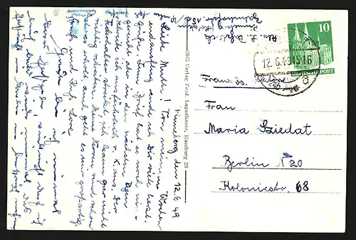 AK Pinneberg, Rosenhof mit Kirche