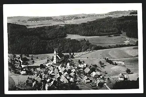 AK Rickenbach, Gesamtansicht vom Flugzeug aus