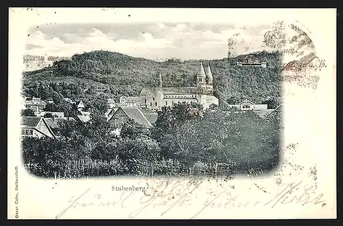 AK Stubenberg, Ortsansicht aus der Vogelschau
