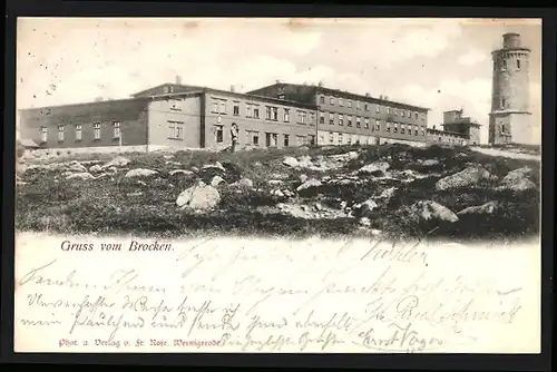 AK Brocken, Gebäude und Aussichtsturm