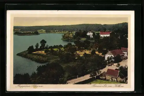 AK Binenwalde /Ruppiner Schweiz, Am Kalksee