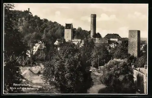 AK Ravensburg, Blick auf die Veitsburg