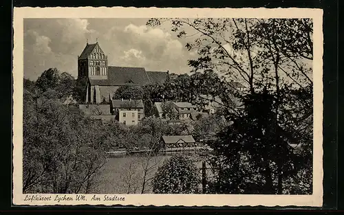 AK Lychen /UM, Am Stadtsee