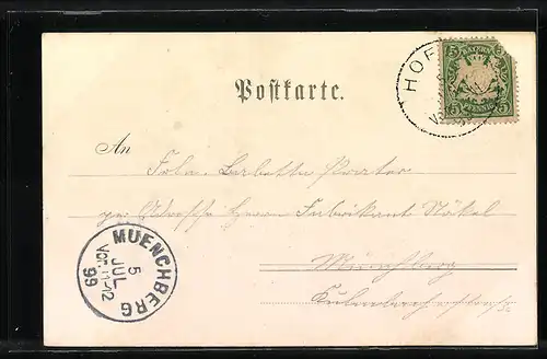 AK Hof, Ortsansicht bei Tag