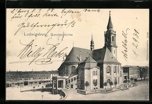 AK Ludwigsburg, An der Garnisonkirche