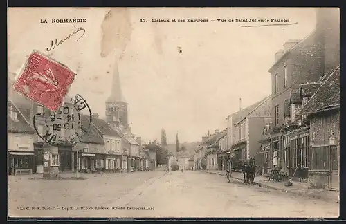 AK Saint-Julien-le-Faucon, Vue generale