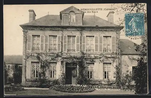 AK Hérouvillette, Villa des fleurs