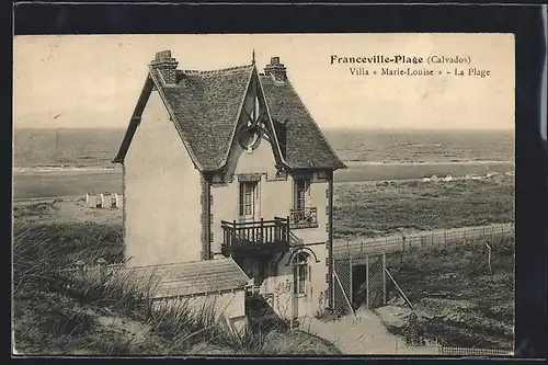 AK Franceville-Plage, Villa Marie-Louise, La Plage