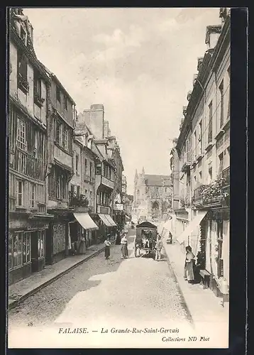 AK Falaise, La Grande-Rue-Saint-Gervais