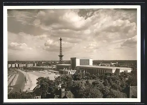 AK Berlin-Charlottenburg, Ausstellungsgelände am Funkturm, Panorama