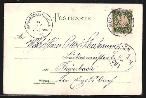 Lithographie München, Frauenkirche, Maximilianeum, Siegesthor