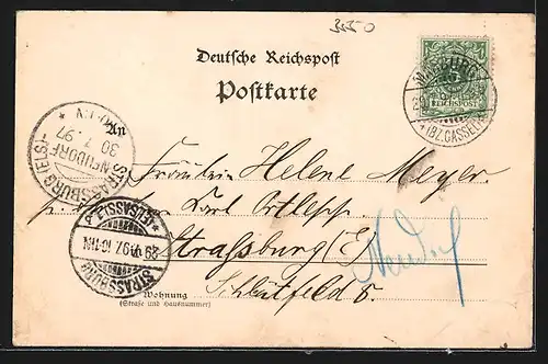 AK Marburg, Schloss, Gesamtansicht, Universität