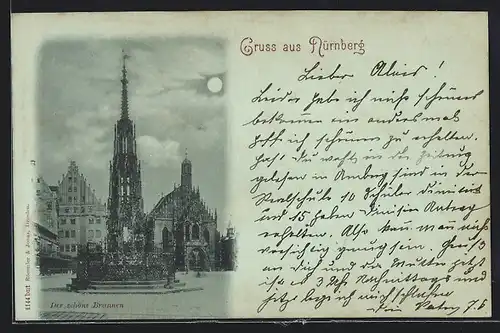 AK Nürnberg, Der schöne Brunnen