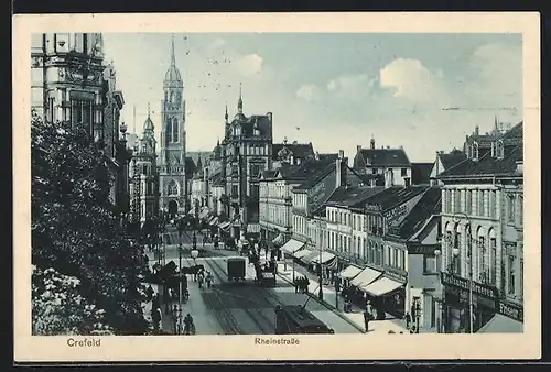 AK Crefeld, Rheinstrasse