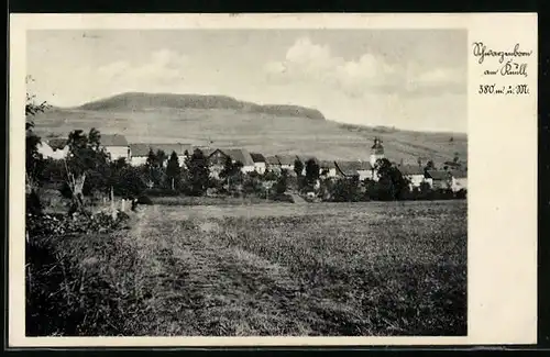 AK Schwarzenborn am Knüll, Gesamtansicht mit Hinterland