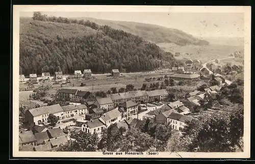 AK Honzrath a. d. Saar, Ortsansicht aus der Vogelschau