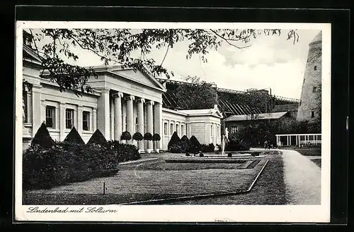 AK Schönebeck-Salzelmen, Lindenbad mit Solturm