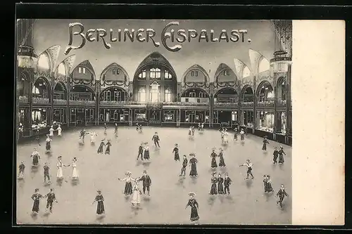 AK Berlin-Schöneberg, Berliner Eispalast, Innenansicht