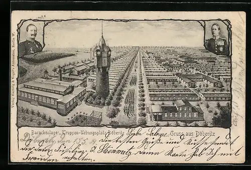 AK Döberitz, Barackenlager und Truppen-Übungsplatz