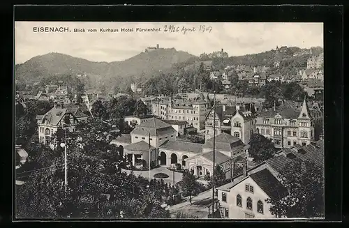 AK Eisenach, Blick vom Kurhaus und Hotel Fürstenhof