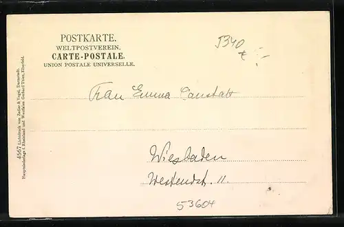 AK Röhndorf, Alte Kirche m. Blick auf Drachenfels