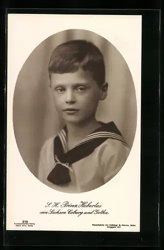 AK Prinz Hubertus von Sachsen-Coburg-Gotha