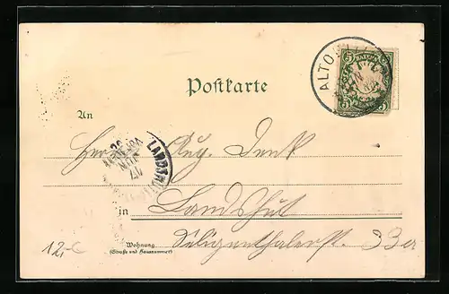 Lithographie Altötting, Wallfahrtskirche, Gnadenmutter