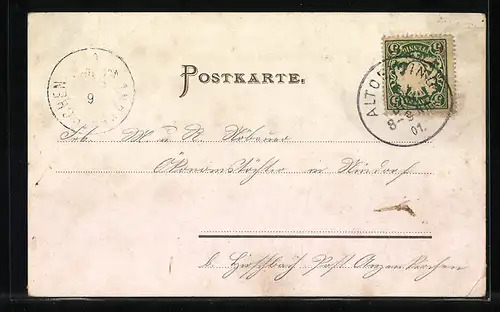 Lithographie Altötting, Michaelskirche, Kapuziner Kirche