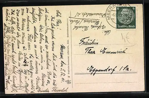 AK Meerane i. Sa., Bismarckplatz mit Geschäften und Denkmal