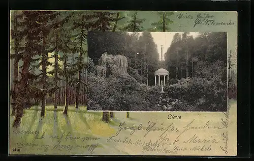 AK Cleve, Waldpartie, Denkmal