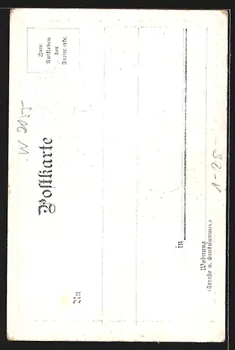 AK Portrait von Bismarck in Uniform, Germania mit Lorbeerkranz