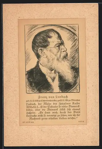 AK Franz von Lenbach
